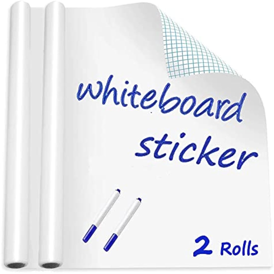 Self-Adhesive Dry Erase Whiteboard Sticker Roll - 2 Pack