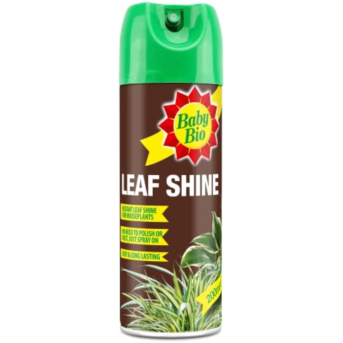 Baby Bio Leaf Shine – 200ml Aerosol Spray for Healthy Houseplant Leaves
