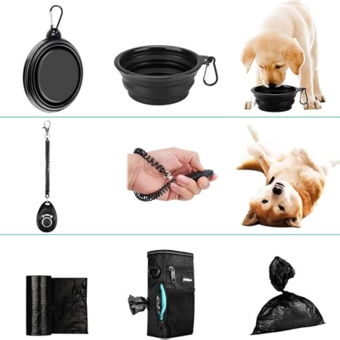 Philorn Dog Treat Pouch – Water-Resistant Training Bag with Bowl