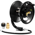 M MINGLE Pressure Washer Hose Reel | 100ft Heavy Duty Steel | 4000 PSI