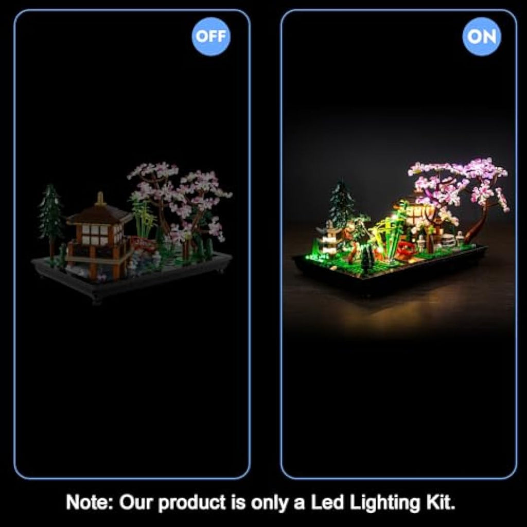 LocoLee RC LED Light Kit for Lego 10315 Tranquil Garden – Remote Control
