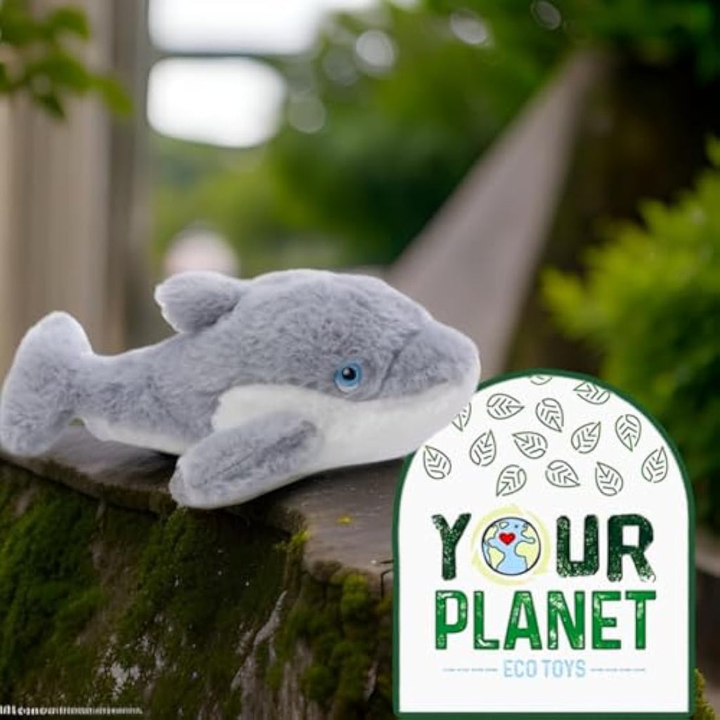 Your Planet Dolphin Eco Plush Toy | 15cm Recycled Plastic Teddy Bear