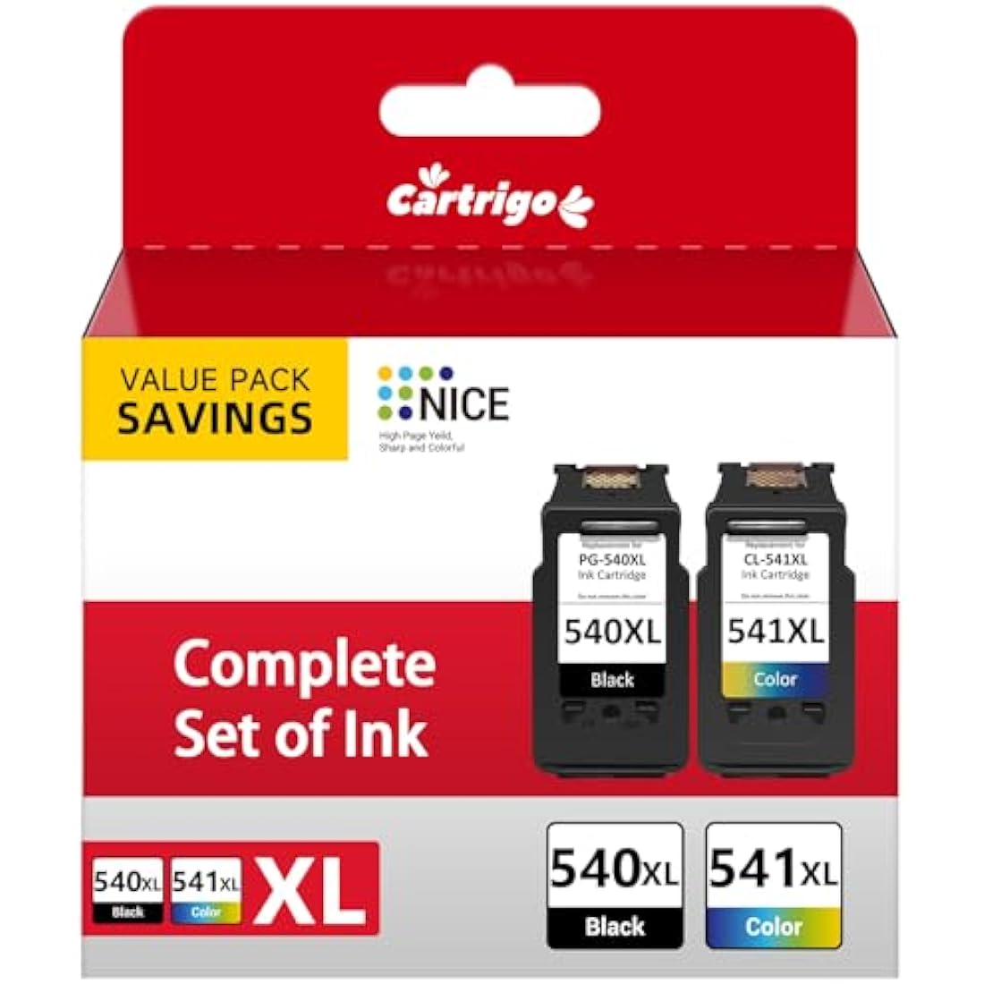 CARTRIGO 540XL 541XL Remanufactured Ink Cartridges for Canon Pixma