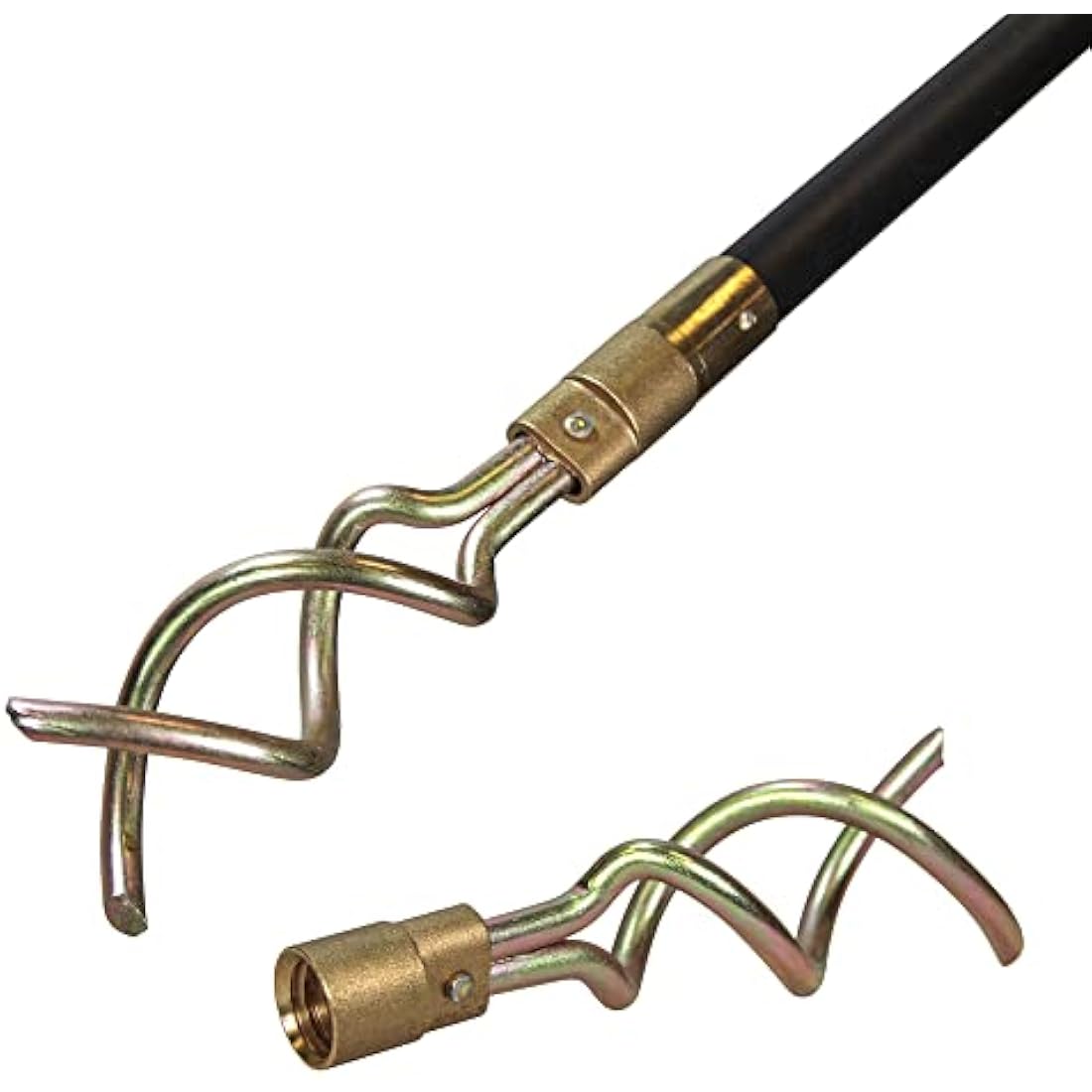 Faithfull Drain Rod Set 9m (30ft) - 12 Piece Kit with Brass Connectors