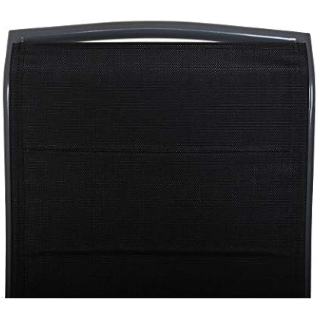 Chicreat High-Back Folding Garden Chair – Dark Grey Aluminium