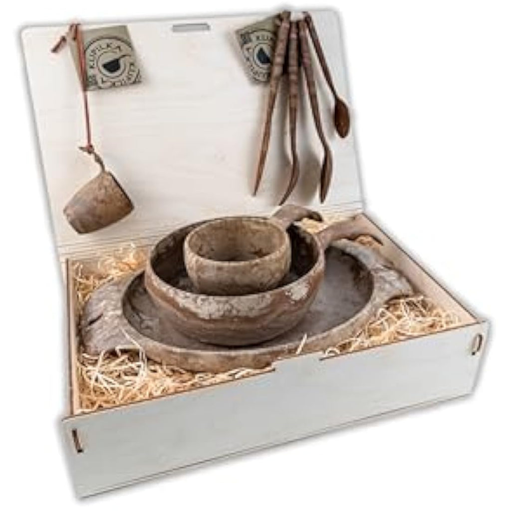 Kupilka Premium Eco Dishware Set – Finnish Natural Fibre Camping Tableware