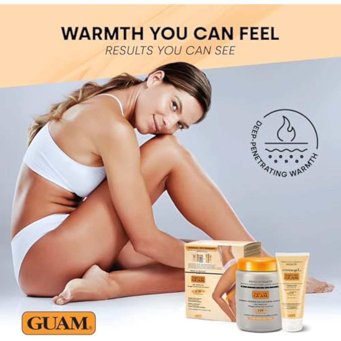 GUAM FIR Seaweed Mud & Tourmaline Cream Set – Anti-Cellulite Firming Duo