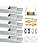 Angdarun LED Aluminum Channel 10-Pack | U-Shape Profile with Milky Diffuser