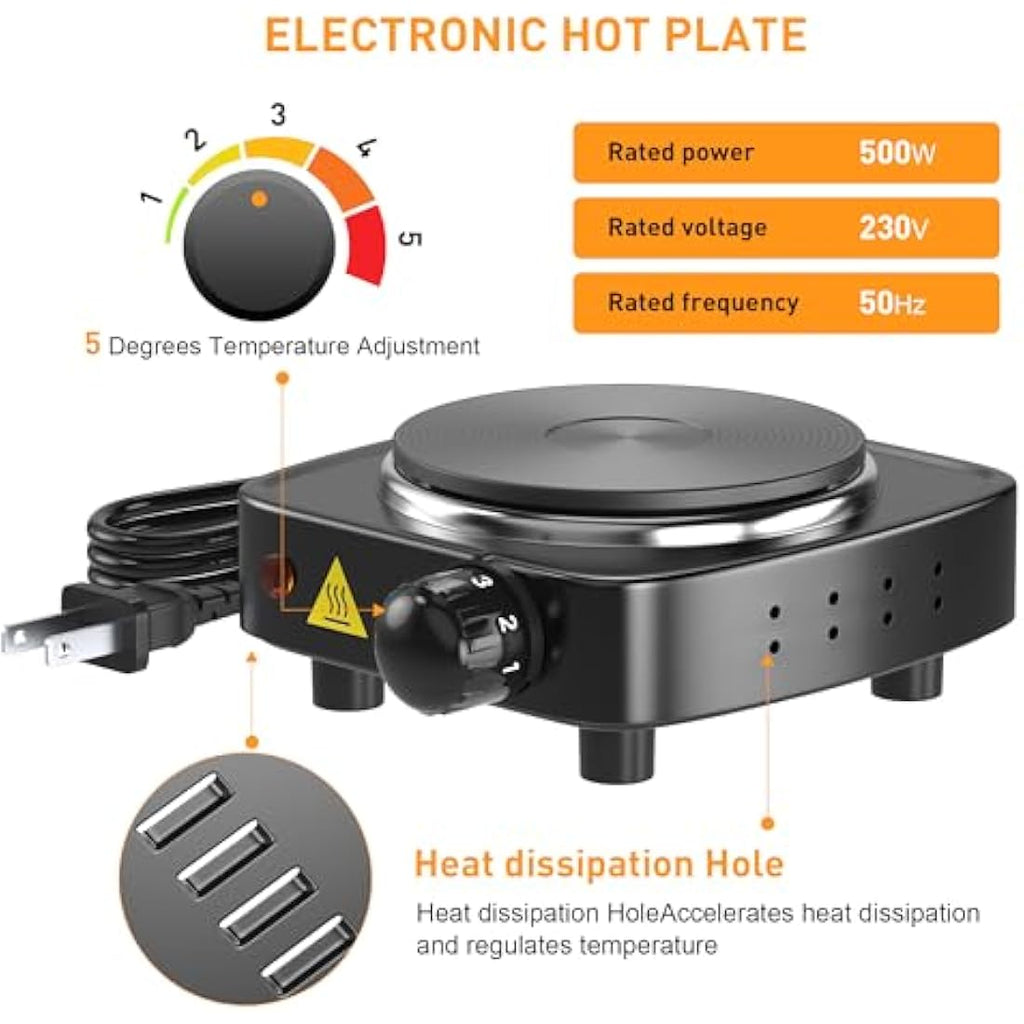 Ohcans Candle Making Kit with Electric Hot Plate | 900ml DIY Starter Set
