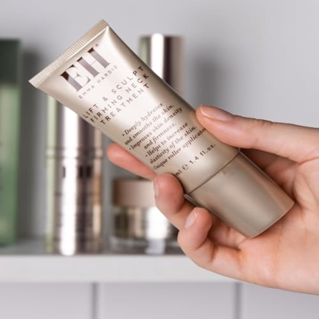 Emma Hardie Lift & Sculpt Neck Firming Serum with Roller Applicator