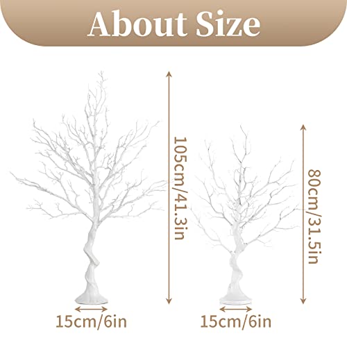 Sziqiqi 105cm White Twig Tree | Large Decorative Wedding Centerpiece