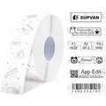 SUPVAN Label Maker Tape | 15mm x 6m Waterproof Thermal Refill