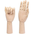 Belle Vous Wooden Mannequin Hands – 2 Pack Posable Art Drawing Models