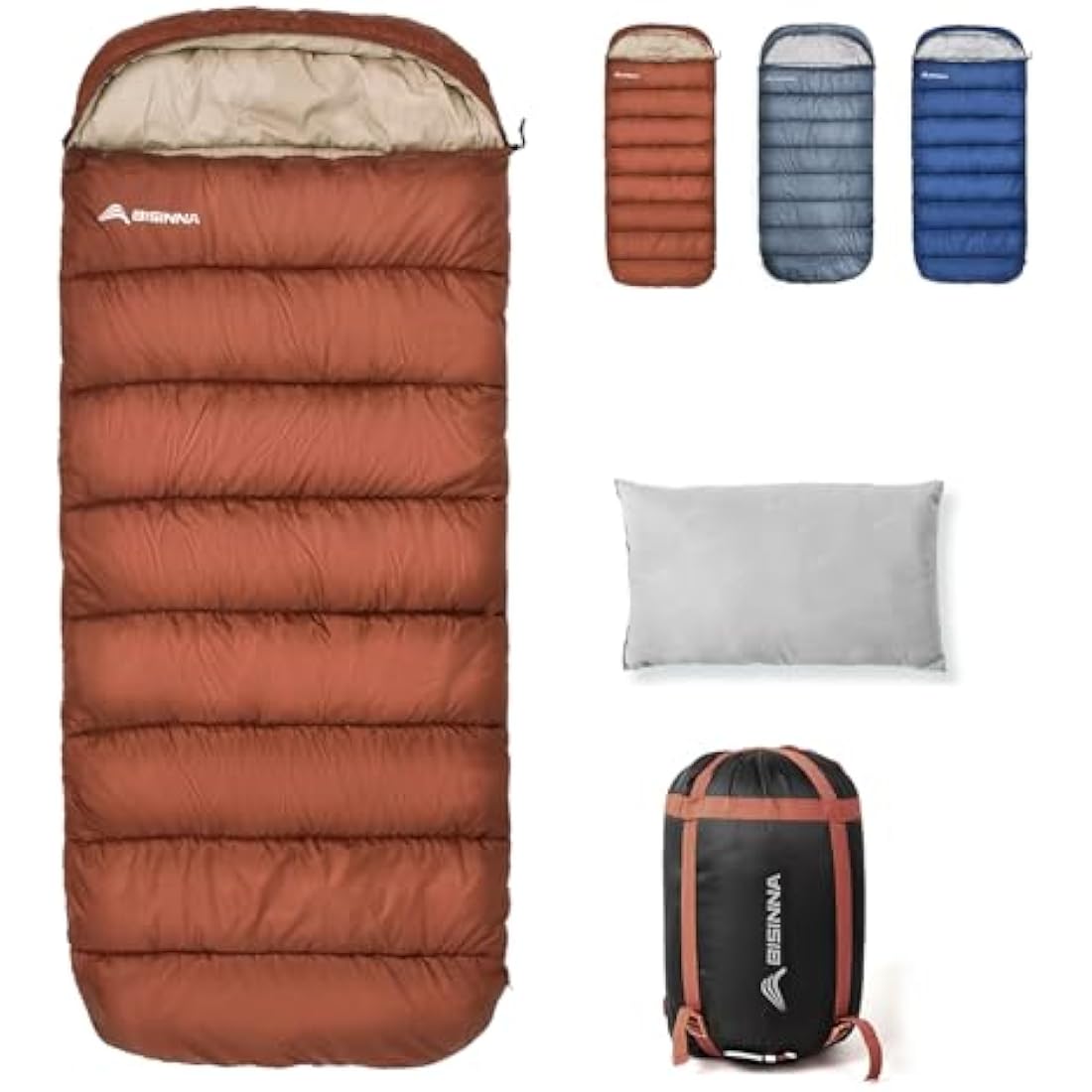 BISINNA XXL Sleeping Bag | Big and Tall 3-4 Season Waterproof Gear
