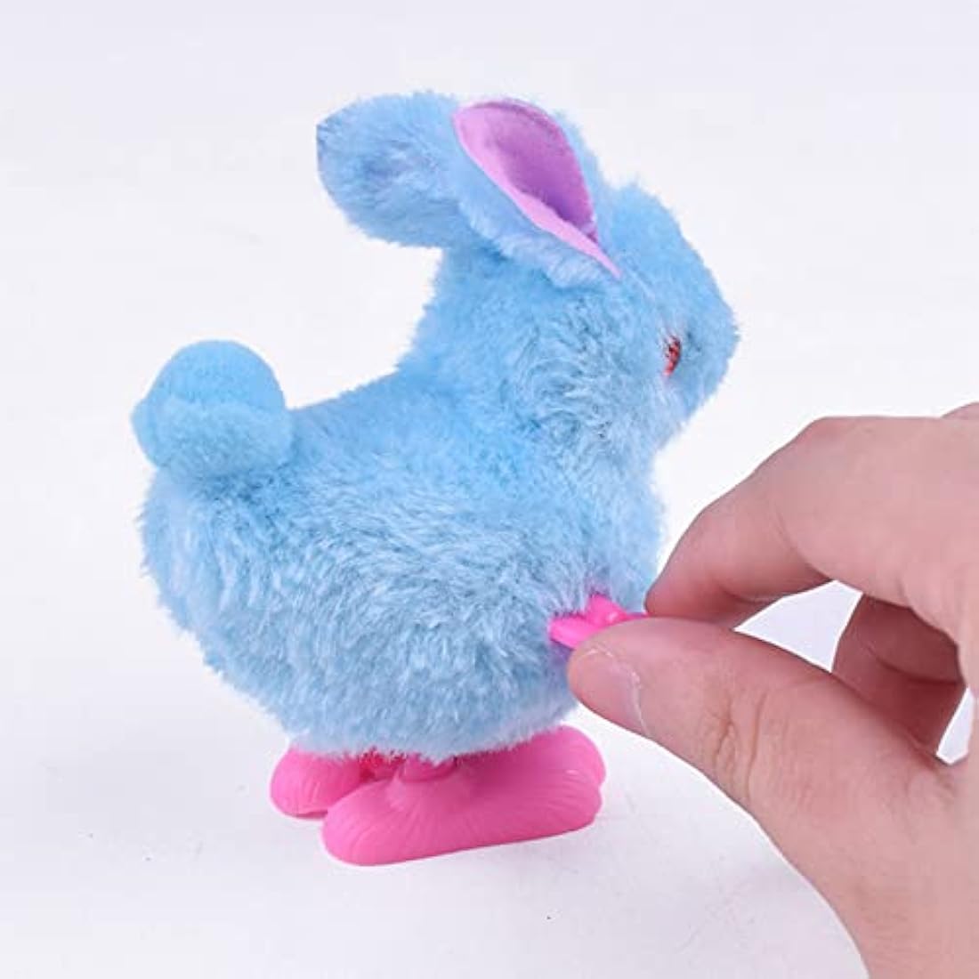 Jolof Store 12pcs Plush Easter Wind-Up Rabbit Toys – Kids Party Favors