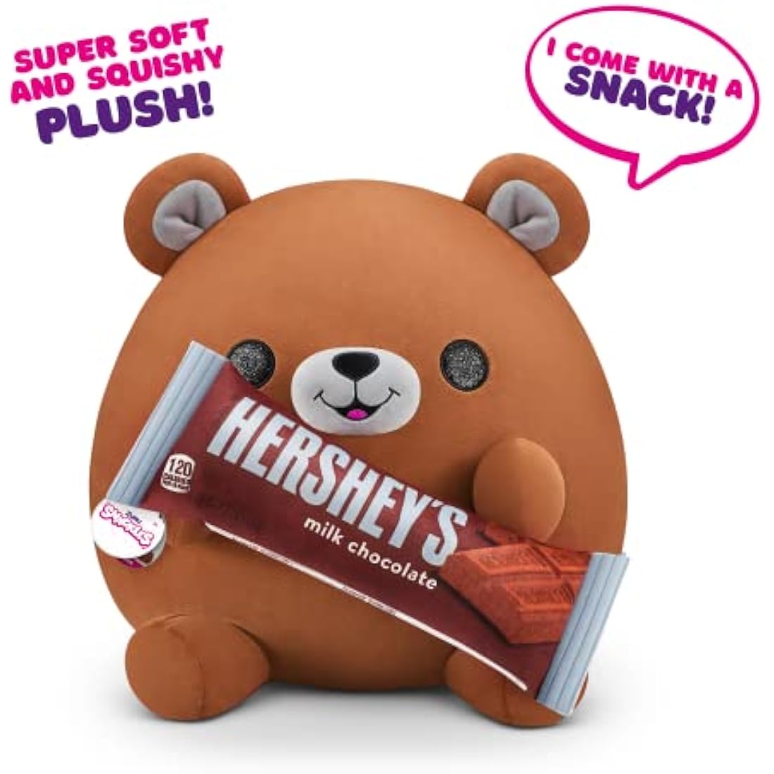 Snackles Series 1 Bear | Hershey's Medium 28cm Ultra Soft Plush Toy