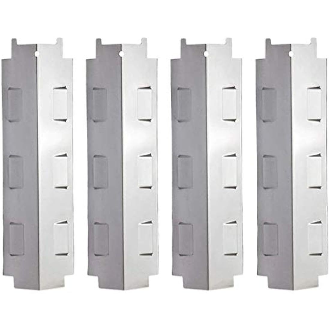 Stainless Steel Grill Heat Shield & Burner Cover (4-Pack)