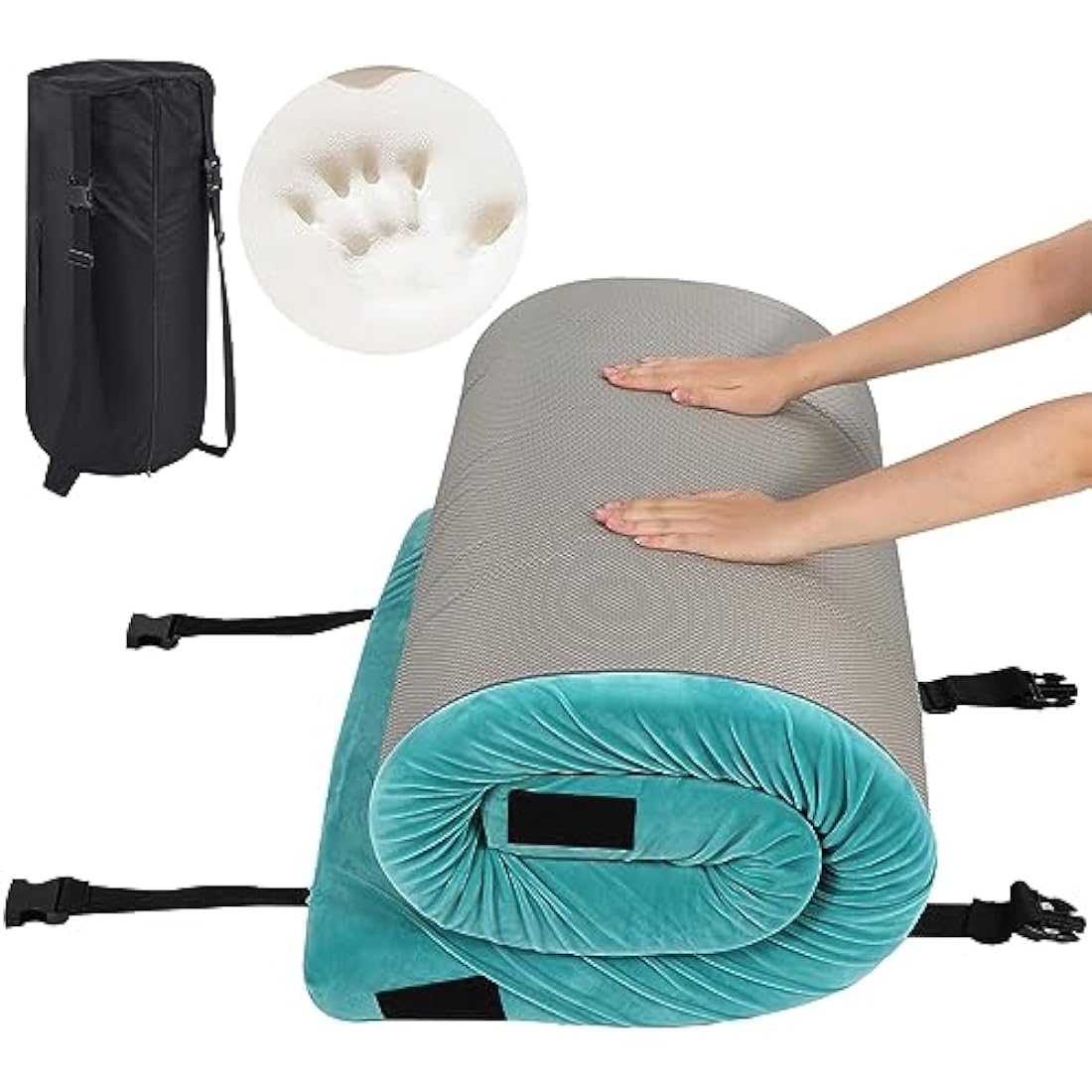 REDCAMP Memory Foam Camping Mattress | Portable Roll Up Sleeping Pad