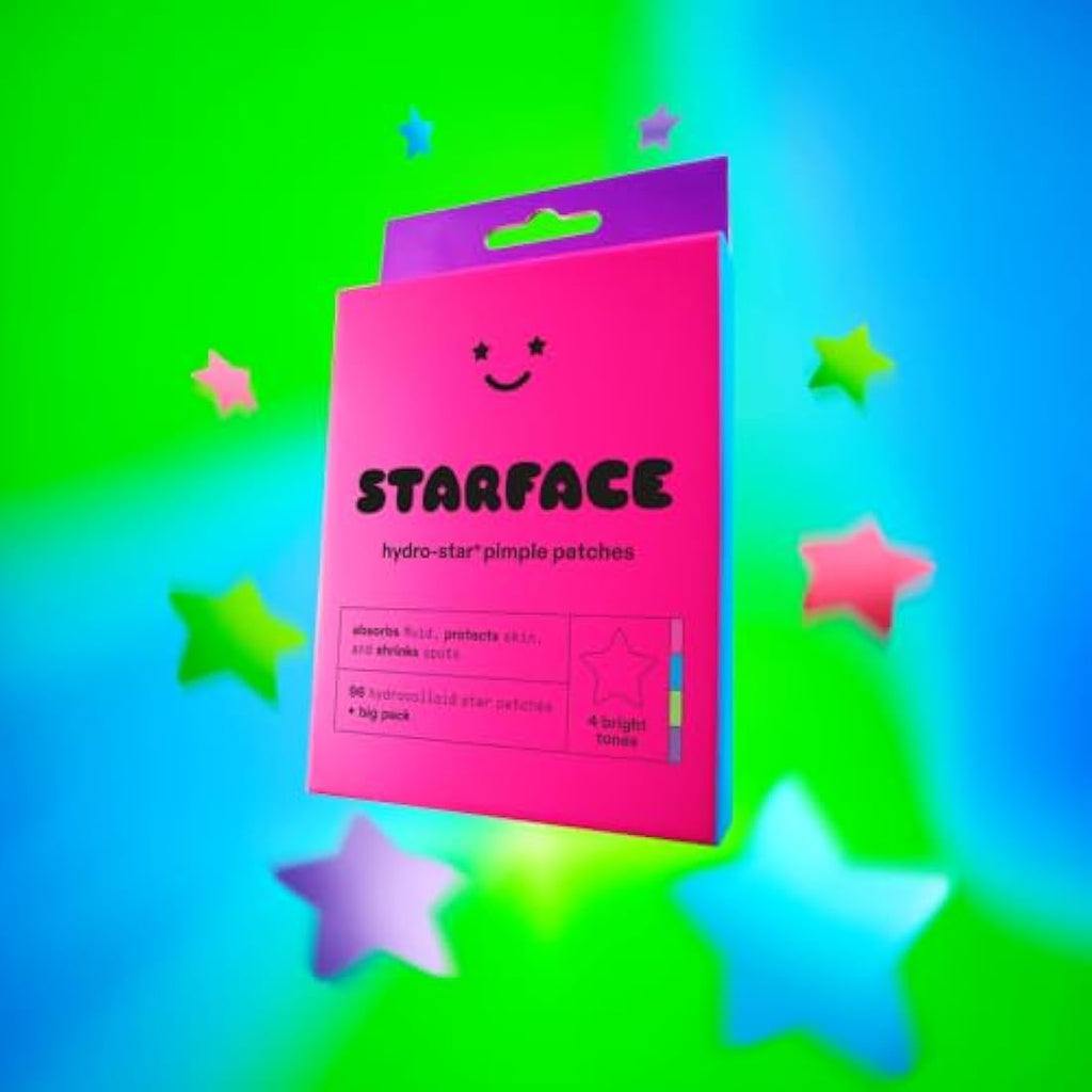 Starface Hydro-Stars Pimple Patches – Colorful Hydrocolloid (96 Count)