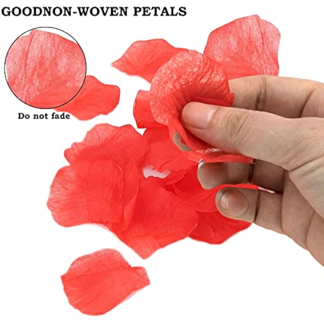1000pcs Red Silk Rose Petals for Romantic Wedding Decor