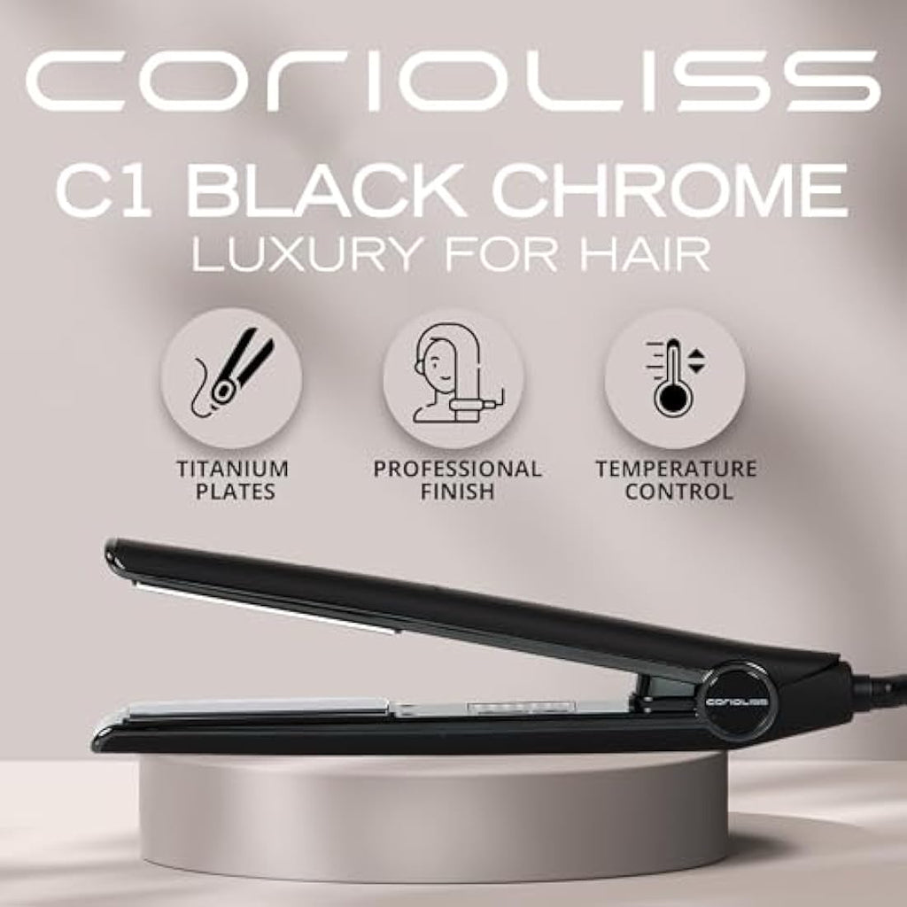 Corioliss C1 Professional Titanium Hair Straightener | Ionic Flat Iron