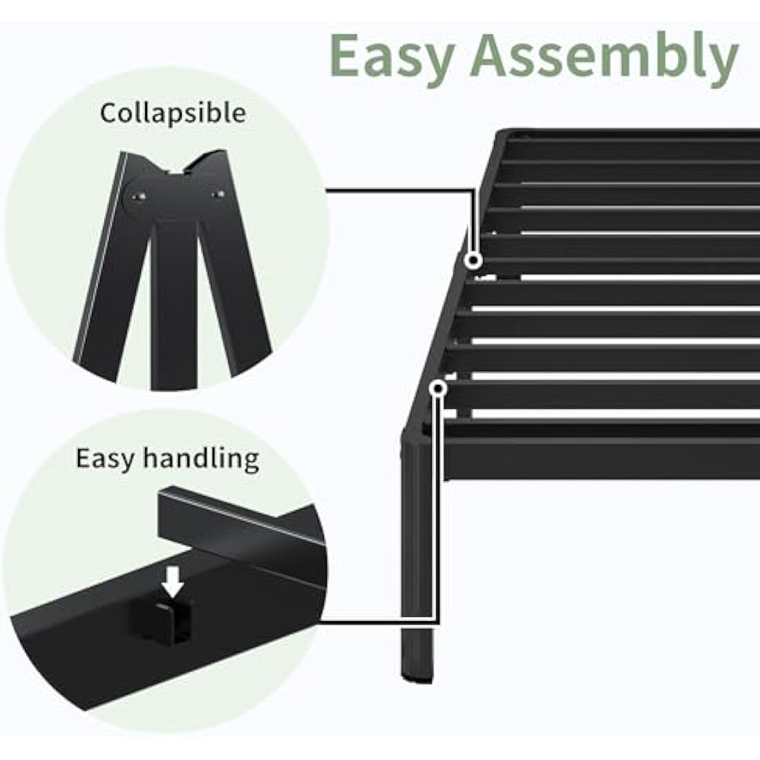 4ft Small Double Metal Bed Frame – Heavy Duty & Noise Free
