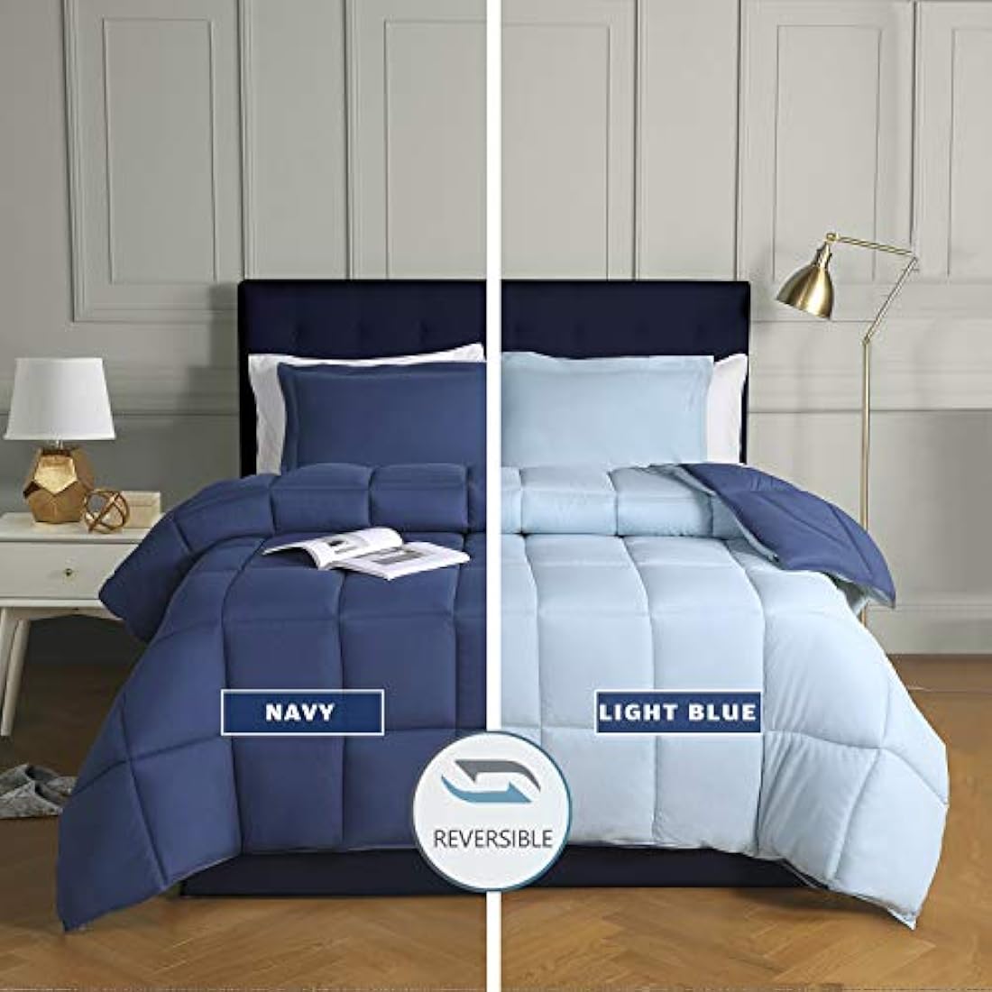 Jolof Store King Navy Blue Coverless Duvet – 10.5 Tog Comforter Set