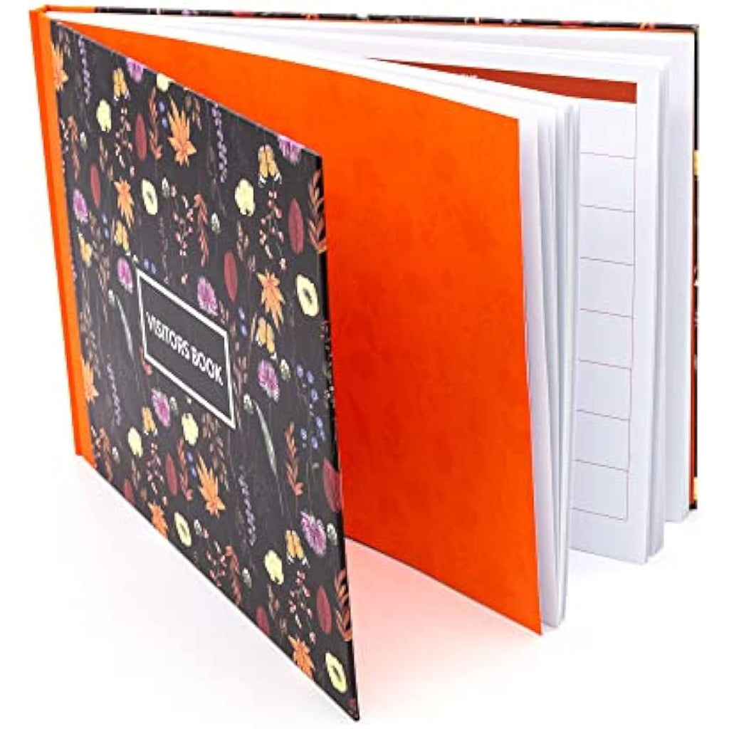 Pukka Pad Bloom A4 Visitors Book – 768 Entry Spaces – 120GSM Floral Hardcover