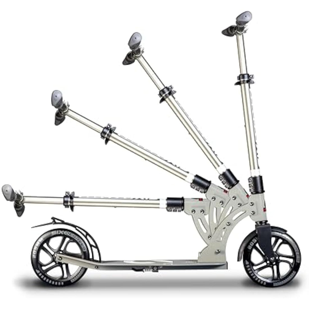 Six Degrees Junior Foldable Aluminum Scooter | Adjustable 180/145mm Wheels