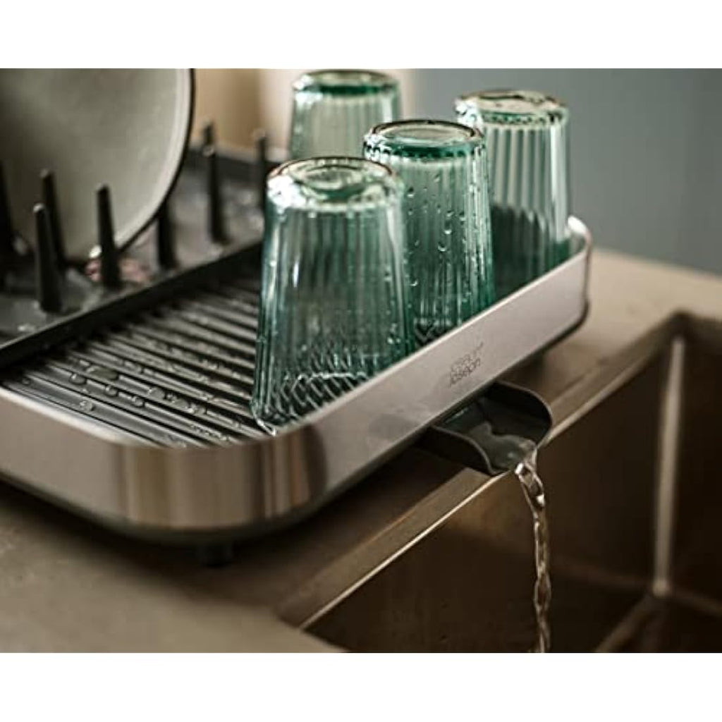 Joseph Joseph Duo Expanding Dish Drainer Rack – Stainless Steel