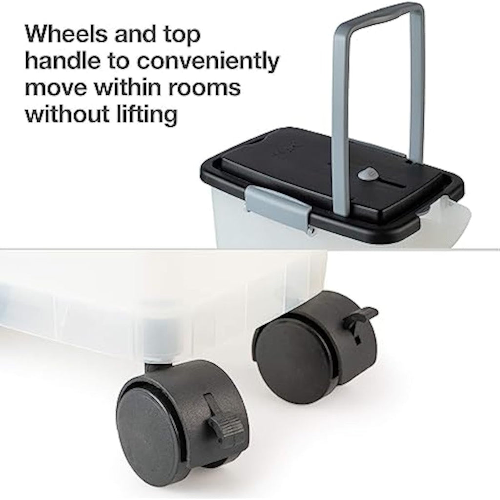 PetFusion Portable Pet Food Container – 10kg Heavy Duty Bin with Wheels