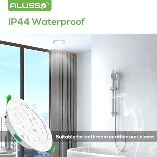 ALUSSO Ultra Slim LED Recessed Downlights | 3-Color CCT Dimmable | 6 Pack