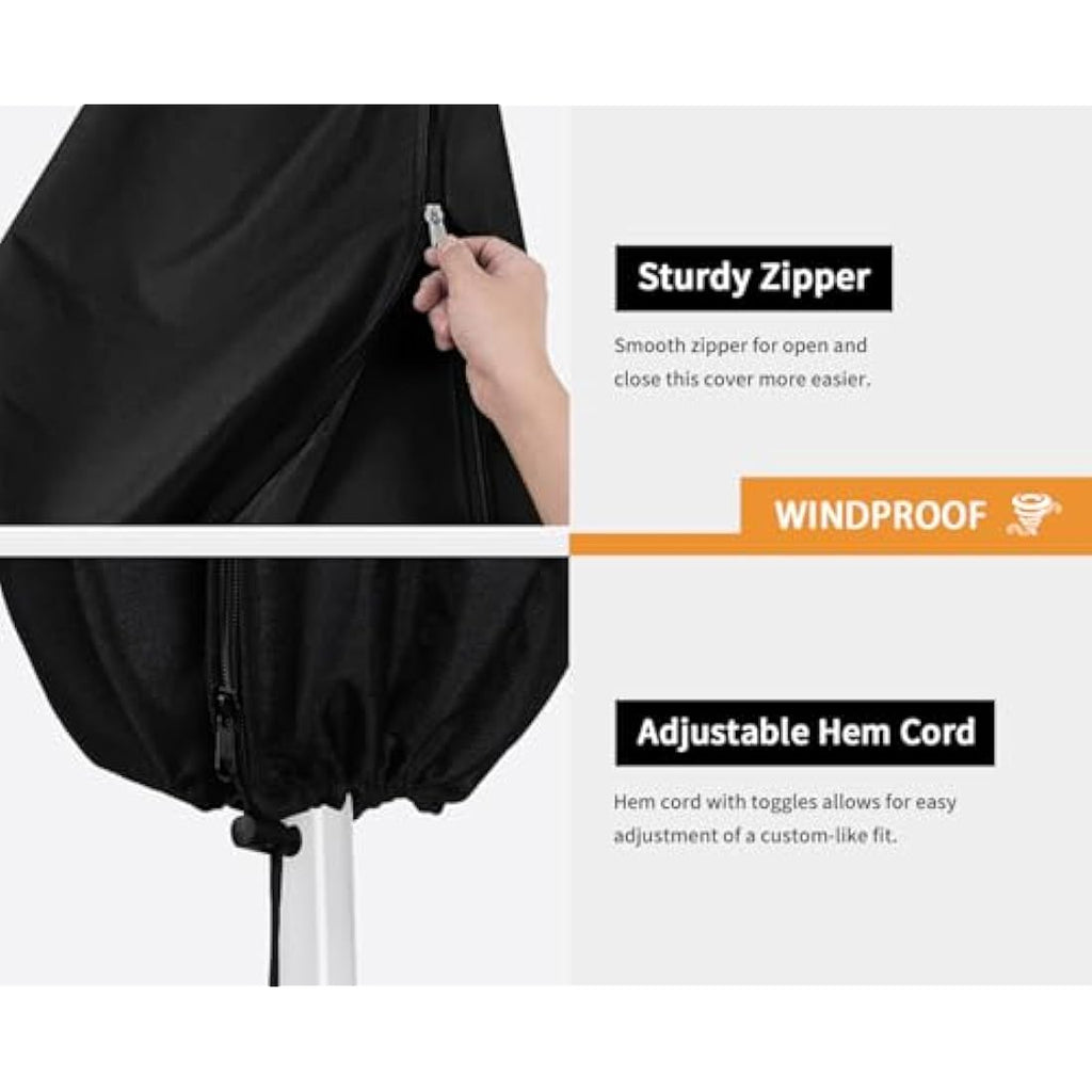 Dokon Double Parasol Cover | Waterproof Oxford Fabric with Rod, 4.6m
