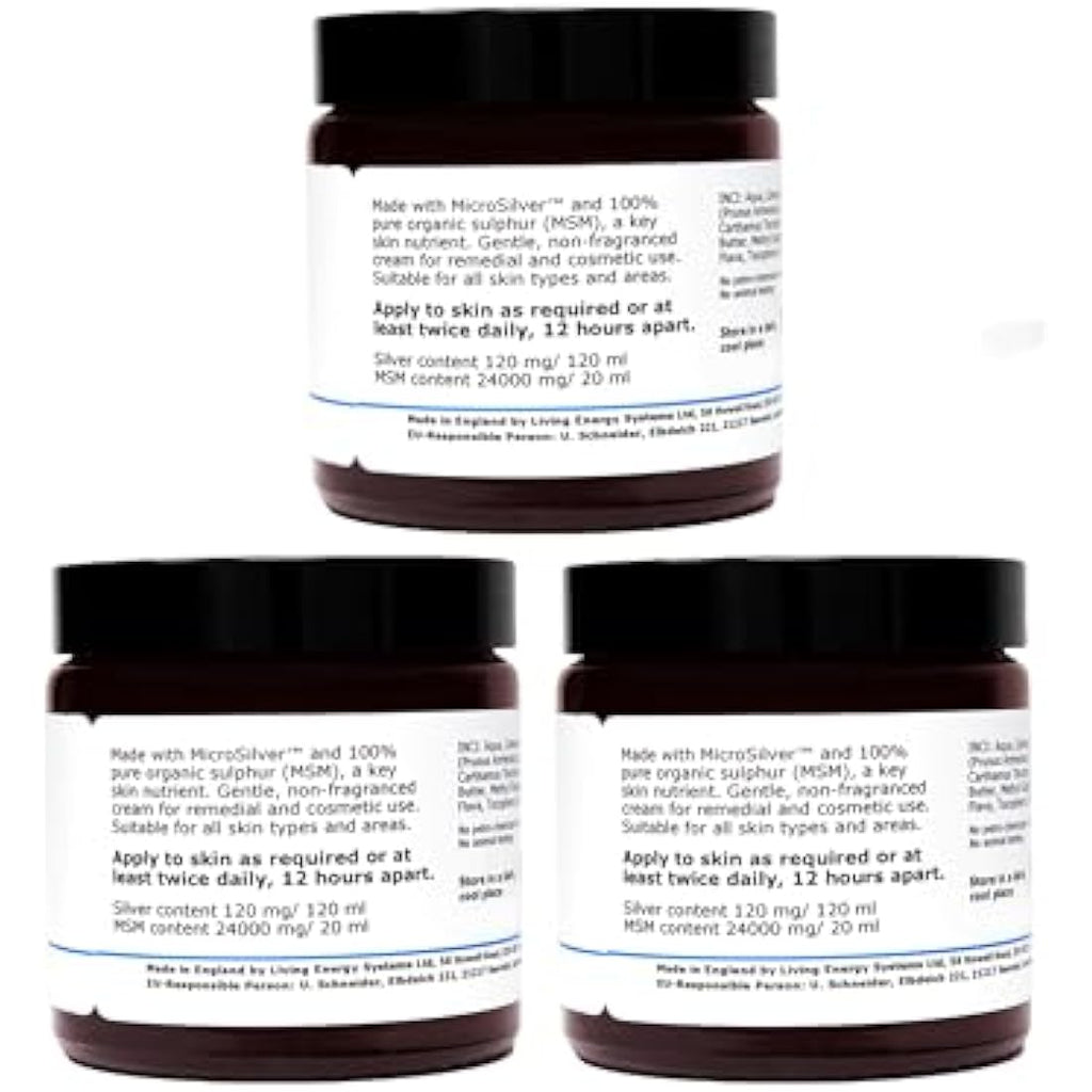 Silver-MSM Cream by Argentum Plus – Natural Anti-Microbial Skin Care