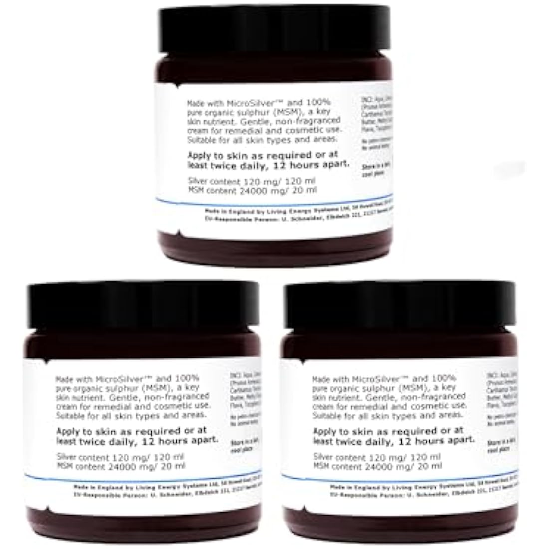 Silver-MSM Cream by Argentum Plus – Natural Anti-Microbial Skin Care