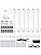 LABOREDUCER LED Under Cabinet Lighting Kit – 6 Pack Dimmable 2700K Bars