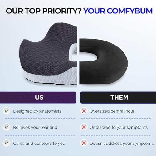 Memory Foam Donut Cushion – Orthopaedic Tailbone Relief