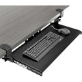 Under Desk Keyboard Tray | Sturdy C-Clamp Mount - Black