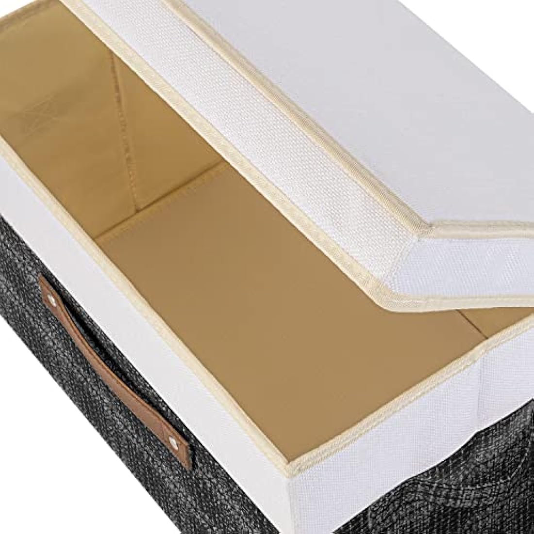 Collapsible Fabric Storage Boxes with Lids - Set of 5