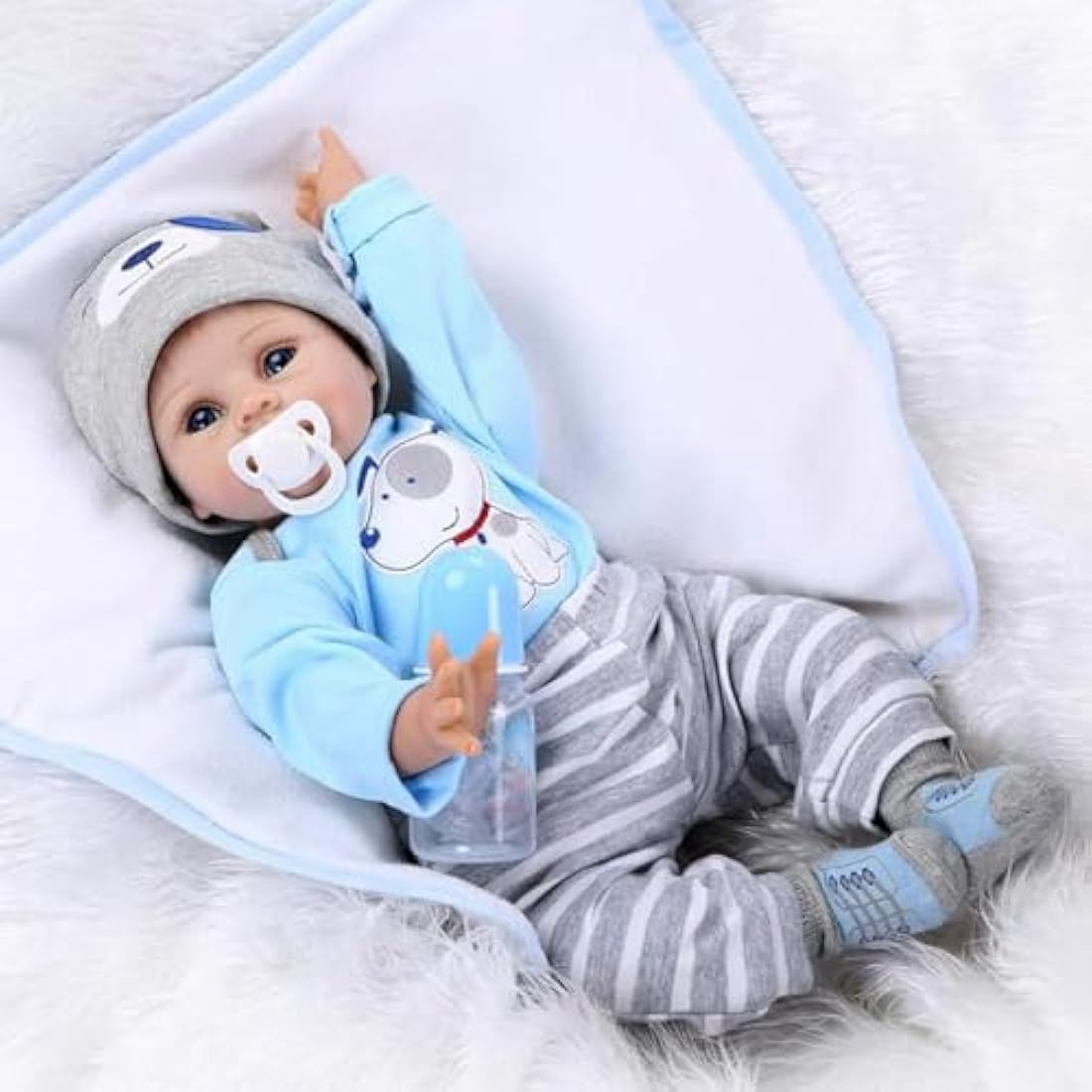ZIYIUI 22 Inch Reborn Baby Doll | Realistic Silicone Vinyl Handmade Toy
