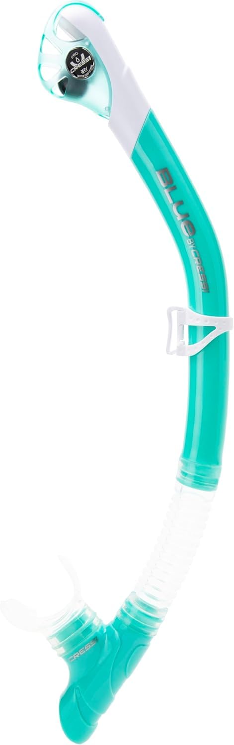 Cressi Musa & Scilla Snorkeling Set – Silicone Mask and Dry Snorkel, Aqua Green