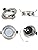 Wondlumi 6-Pack 5W Ultra Slim LED Recessed Ceiling Lights – Brushed Chrome