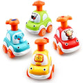 Press and Go Animal Toy Cars – Eco-Friendly Toddler Gifts