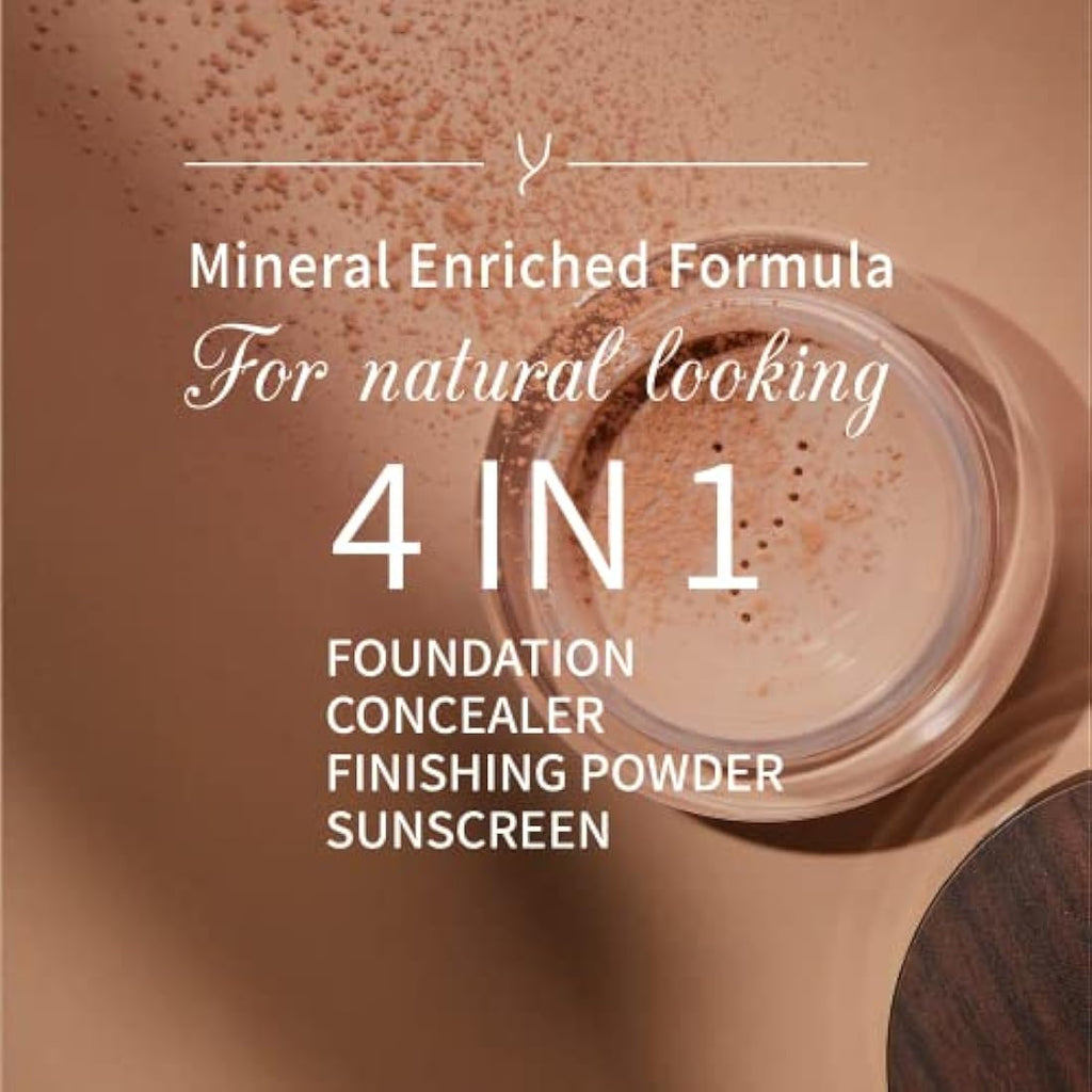 Gaya Cosmetics Mineral Powder Foundation – Vegan Full Coverage MF4