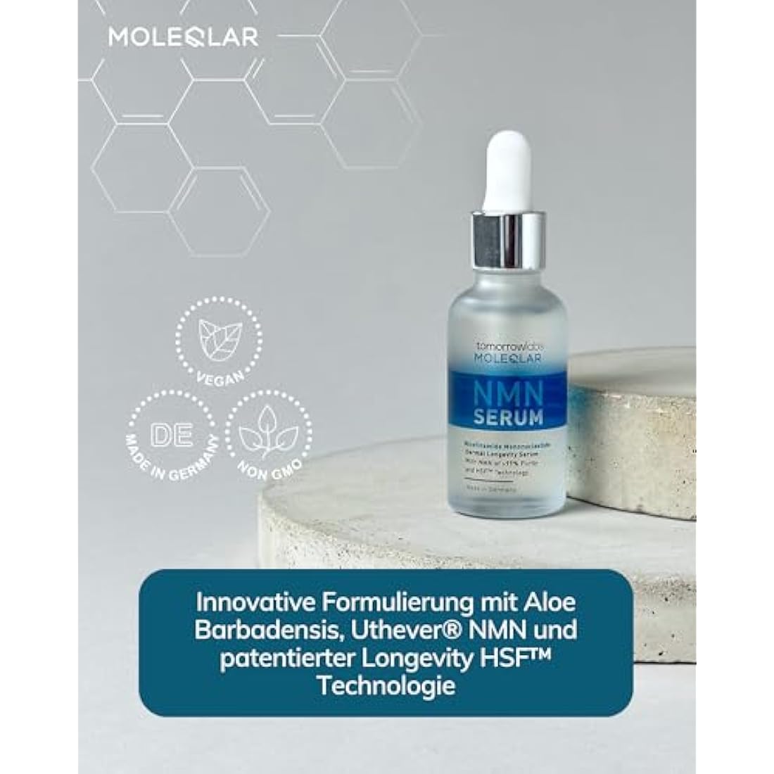 MoleQlar NMN Face Serum – Anti-Aging Skin Care with HSF Technology