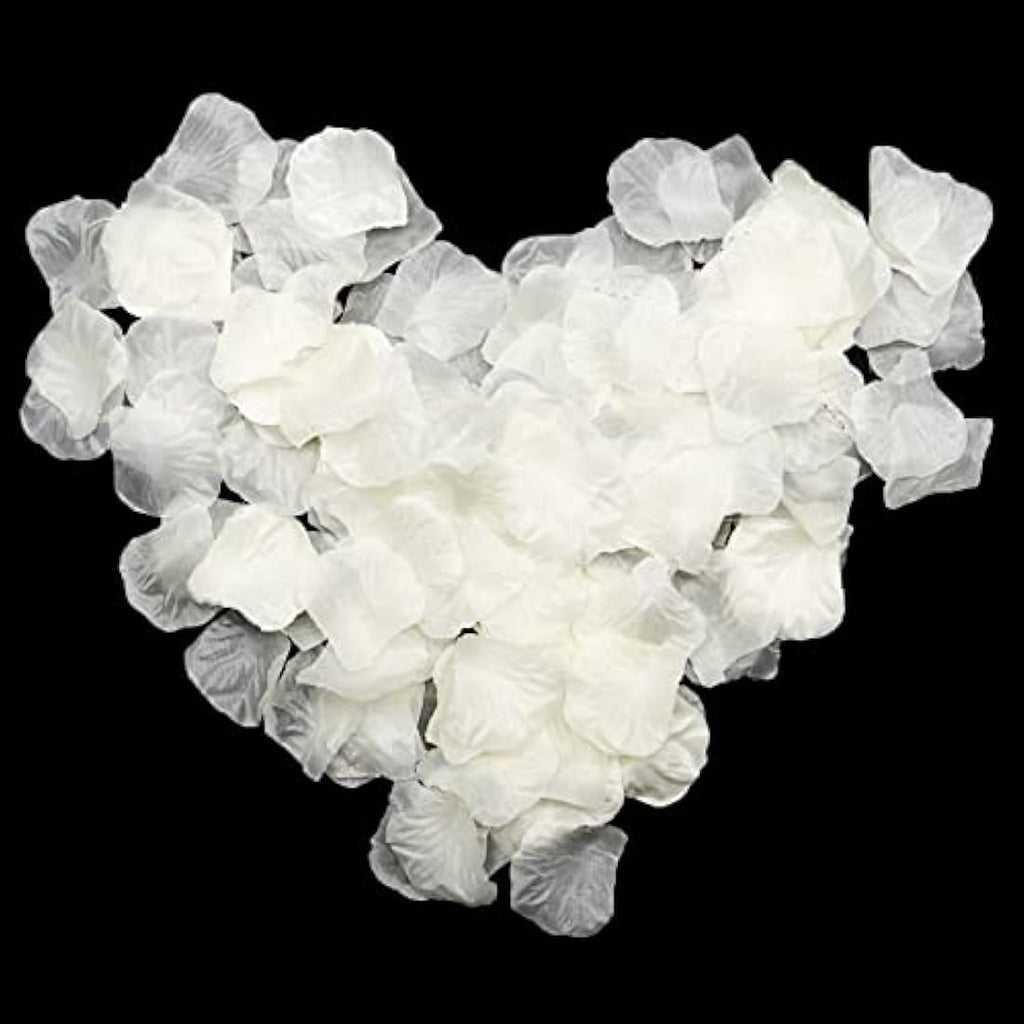 1000 Pcs Off White Silk Rose Petals for Wedding Decor