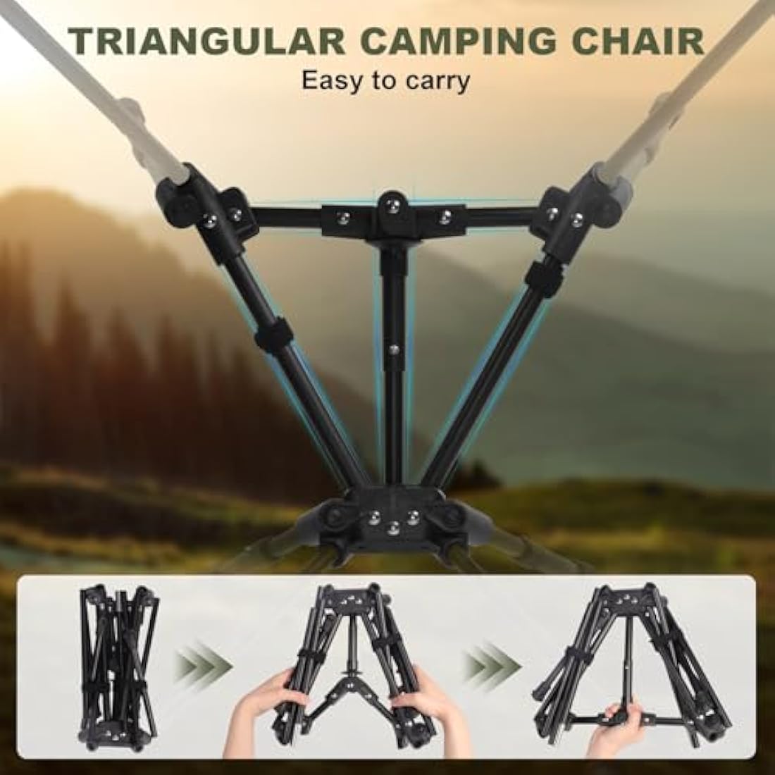 SHANNA Portable Camping Chair | Ultralight Adjustable Folding Chair