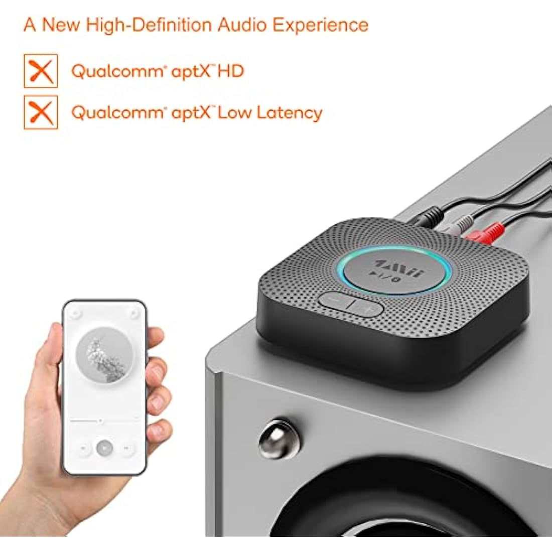 1Mii B06S Bluetooth 5.2 Receiver | Hi-Fi Audio Adapter with aptX HD