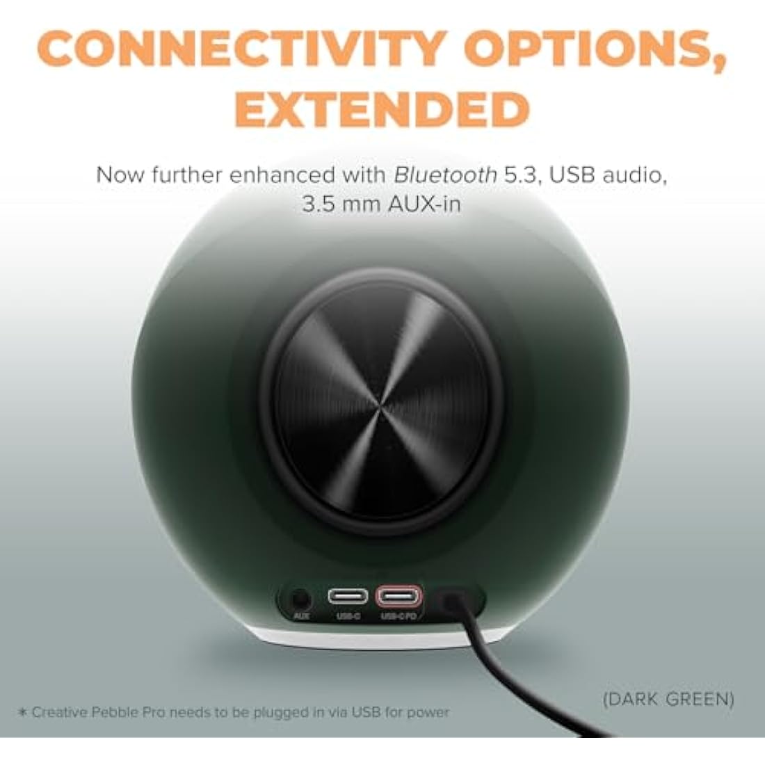 Creative Pebble Pro 2.0 USB-C Computer Speakers with Bluetooth & RGB