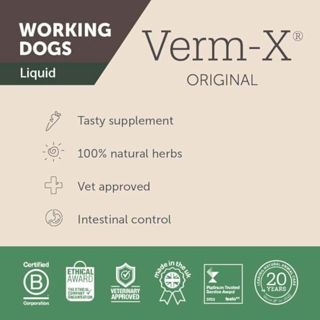 Verm-X Natural Intestinal Hygiene Liquid for Dogs | Gut Vitality Support